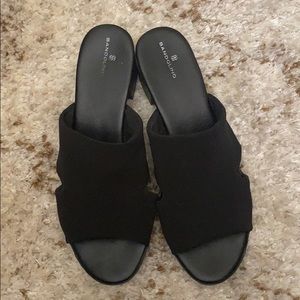 Bandolino Black Slip on Sandals